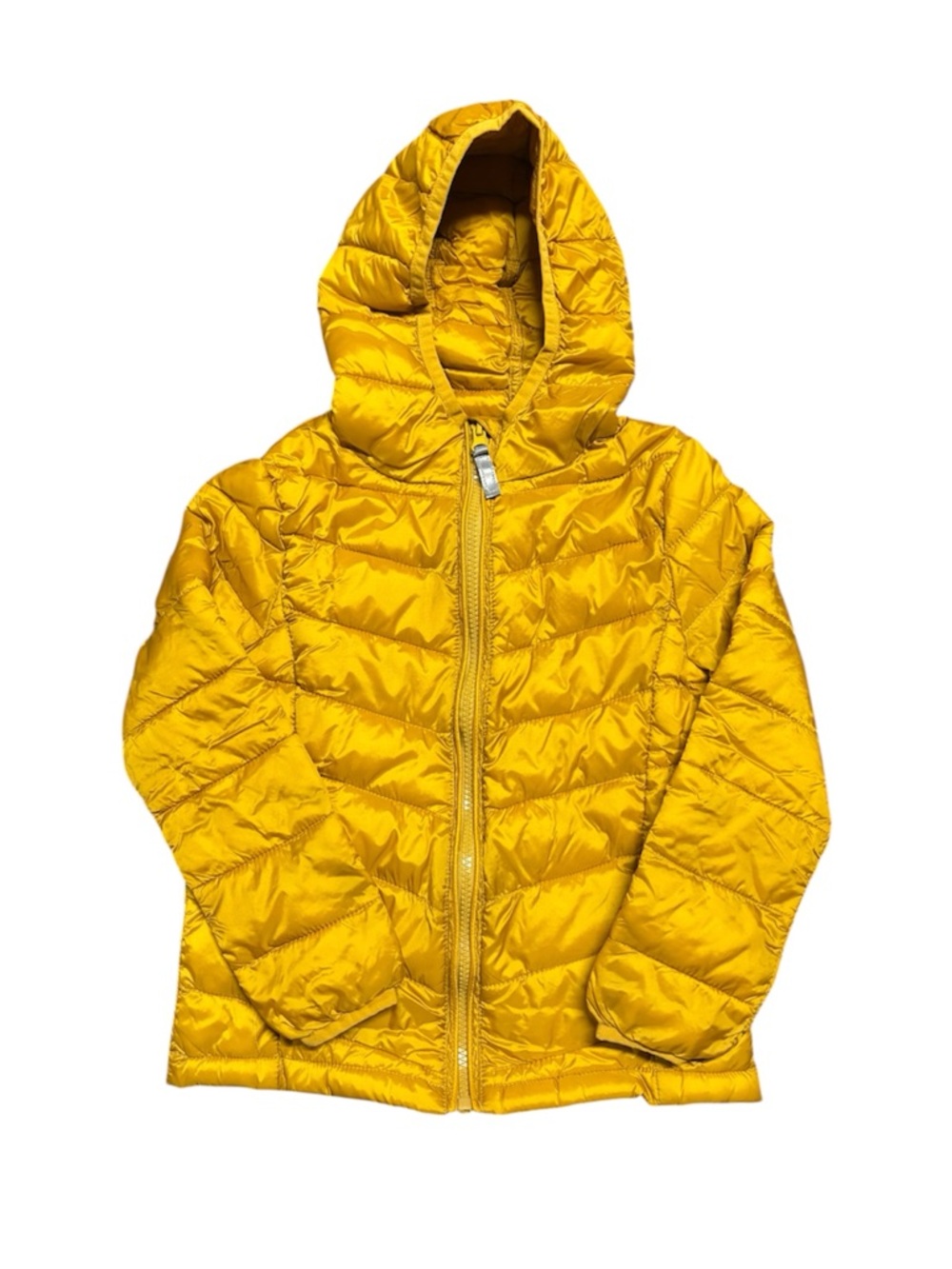 Core Life Kids Yellow Puffer Jacket Size 5-6 Hooded Lightweight Coat